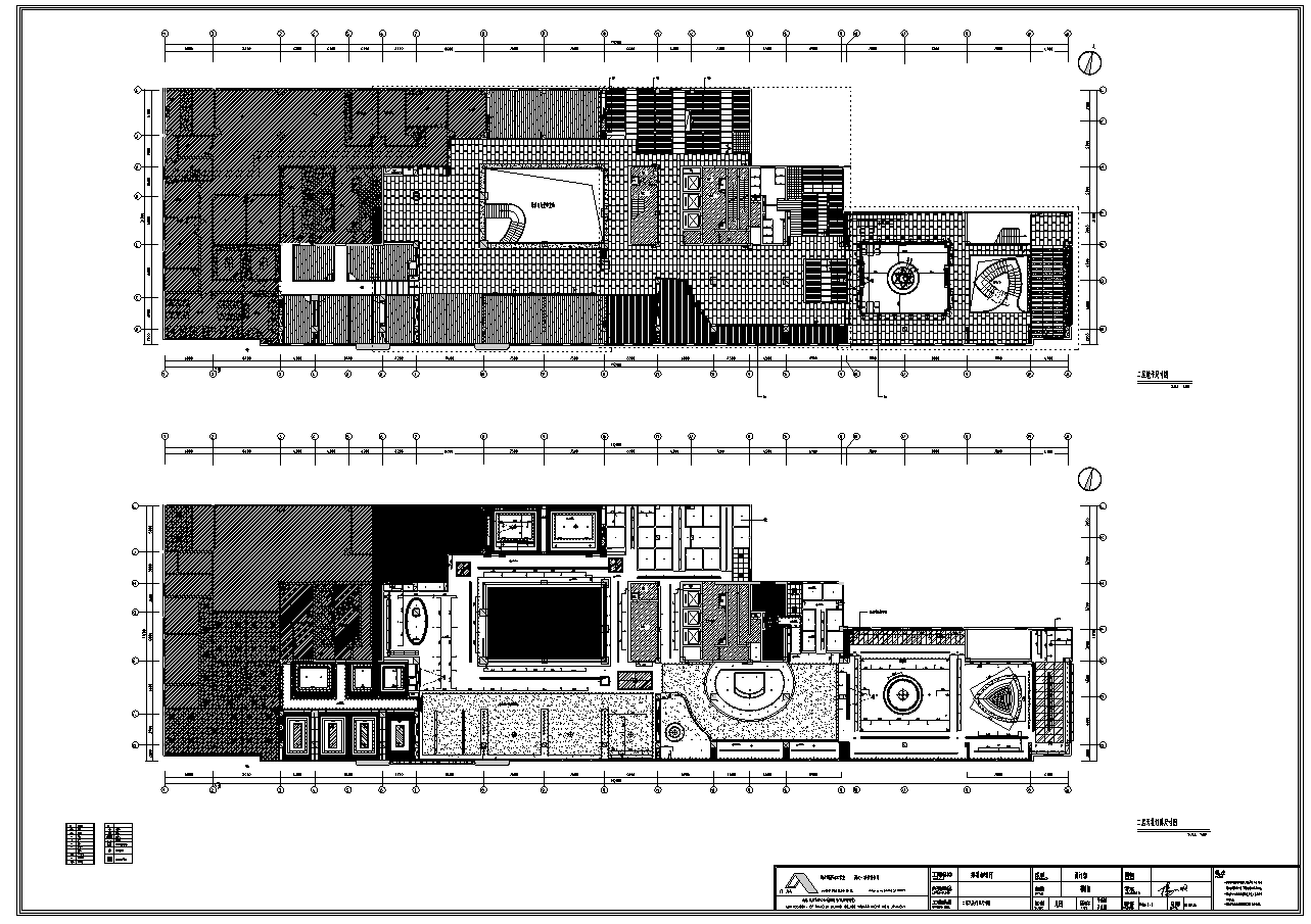 邦果咖啡餐厅室内设计二层全套施工图（含47个CAD图纸）施工图下载【ID:161765175】