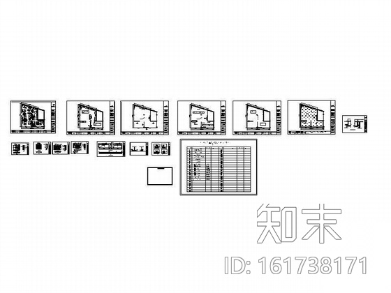 某柚木系列家具专卖店装修图cad施工图下载【ID:161738171】