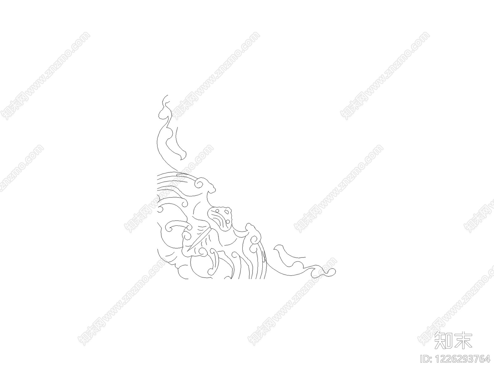 雕塑装饰构件cad施工图下载【ID:1226293764】