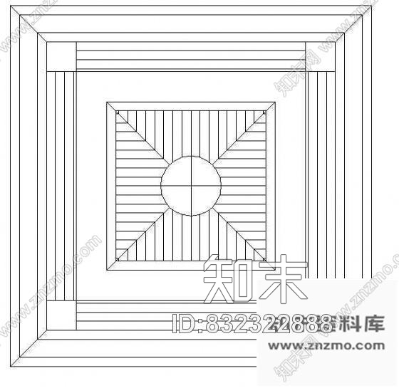 西式天花cad施工图下载【ID:832322888】