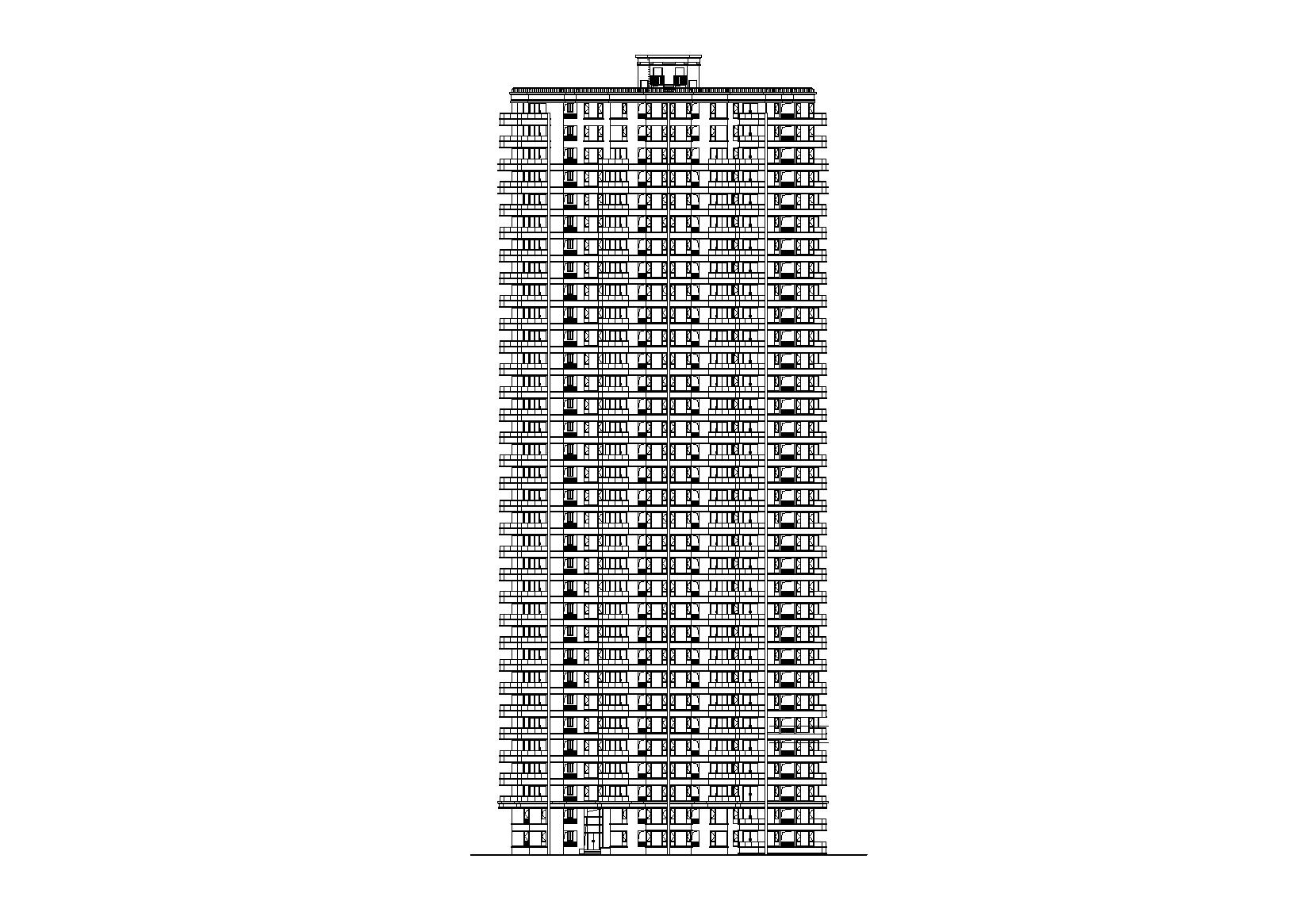 [江苏]苏州某居住小区33层住宅建筑设计施工图cad施工图下载【ID:166452135】