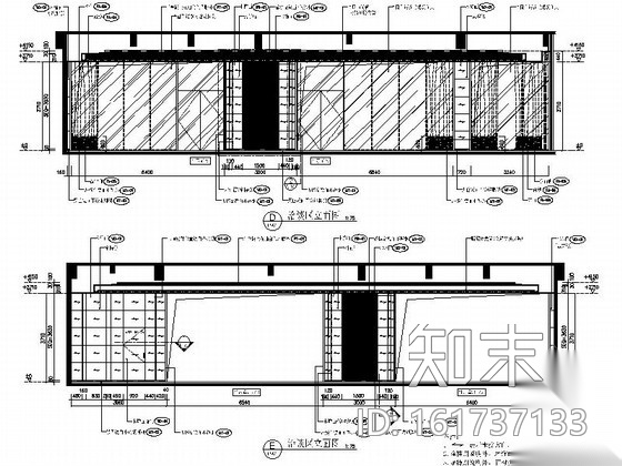 [西安]某欧陆风格豪华售楼处室内装修施工图（含效果）cad施工图下载【ID:161737133】