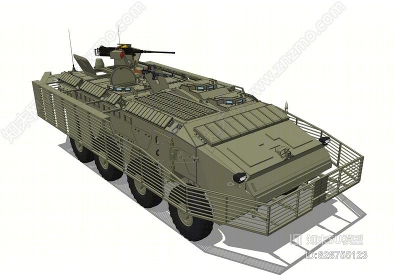 装甲车SU模型下载【ID:828755123】