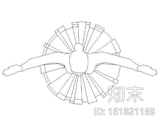 平面人物图块集cad施工图下载【ID:161821169】