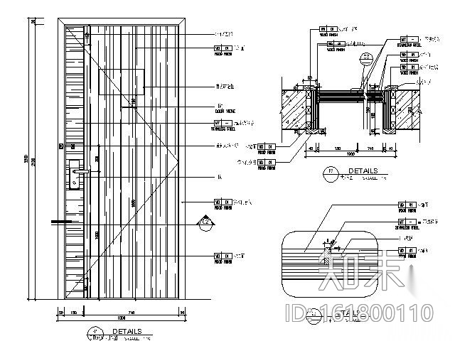 [北京]某商务酒店残疾人客房施工图cad施工图下载【ID:161800110】