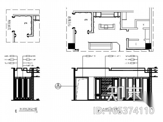 [福建]某豪华KTV总统包房室内装修施工图cad施工图下载【ID:165374110】