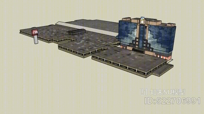 大陆集团Sonae和建筑SU模型下载【ID:522706991】