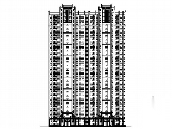[安徽]现代风格高层住宅楼规划设计方案图（知名地产）cad施工图下载【ID:165922149】