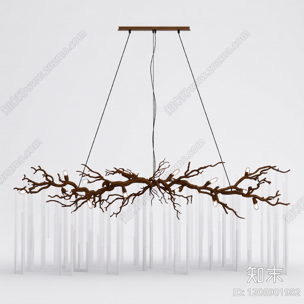 树枝造型吊灯3D模型下载【ID:1206901982】