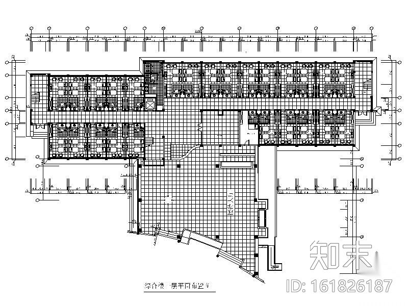 [山西]某博士后工作交流办公中心装修图cad施工图下载【ID:161826187】
