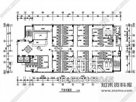 施工图800平米高档足浴局部装修图cad施工图下载【ID:632118045】