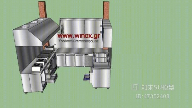 不锈钢水槽SU模型下载【ID:317820033】