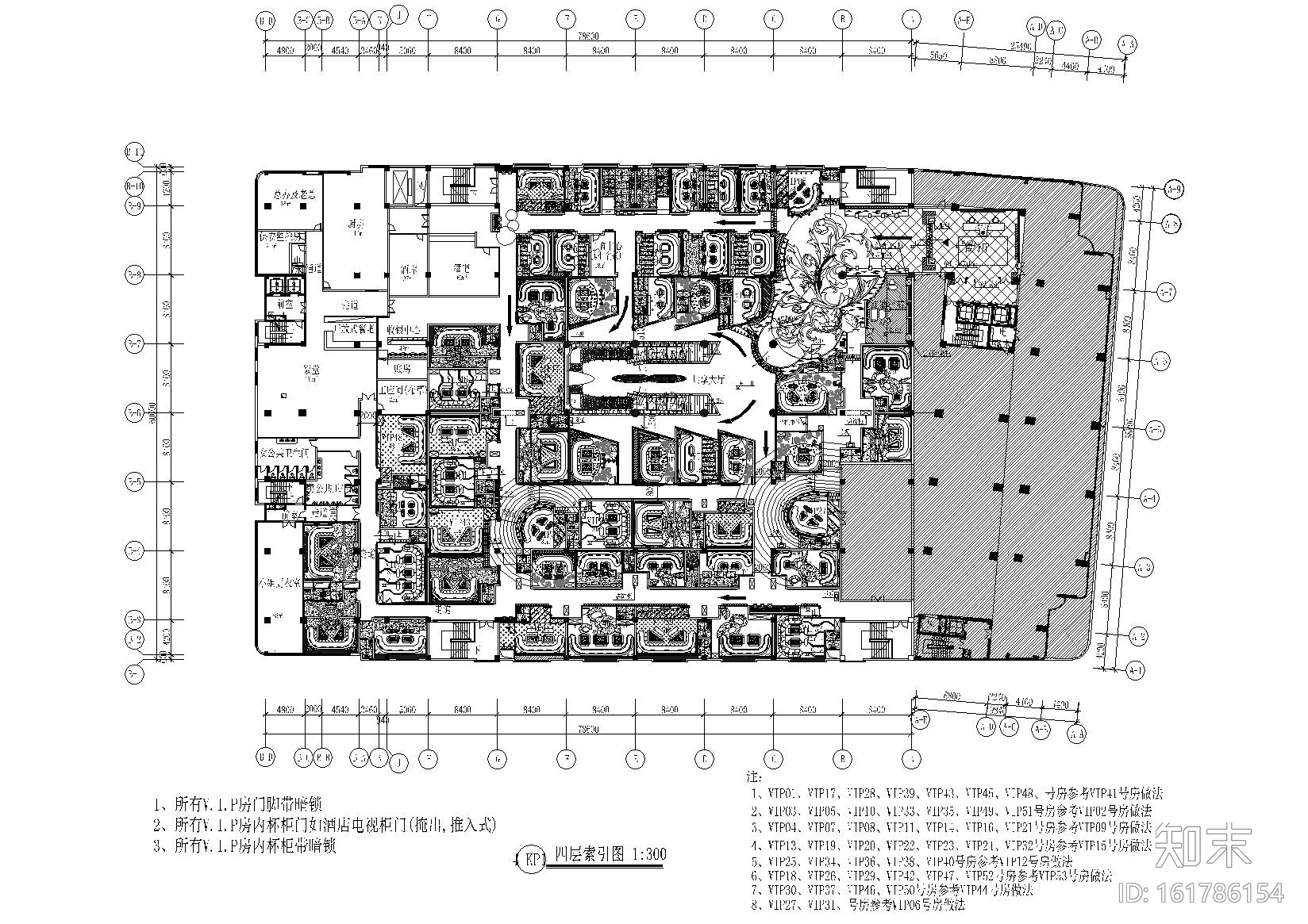 [浙江]萧山皇家国际娱乐会所装饰设计施工图施工图下载【ID:161786154】