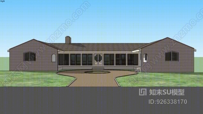 玻璃屋SU模型下载【ID:926338170】