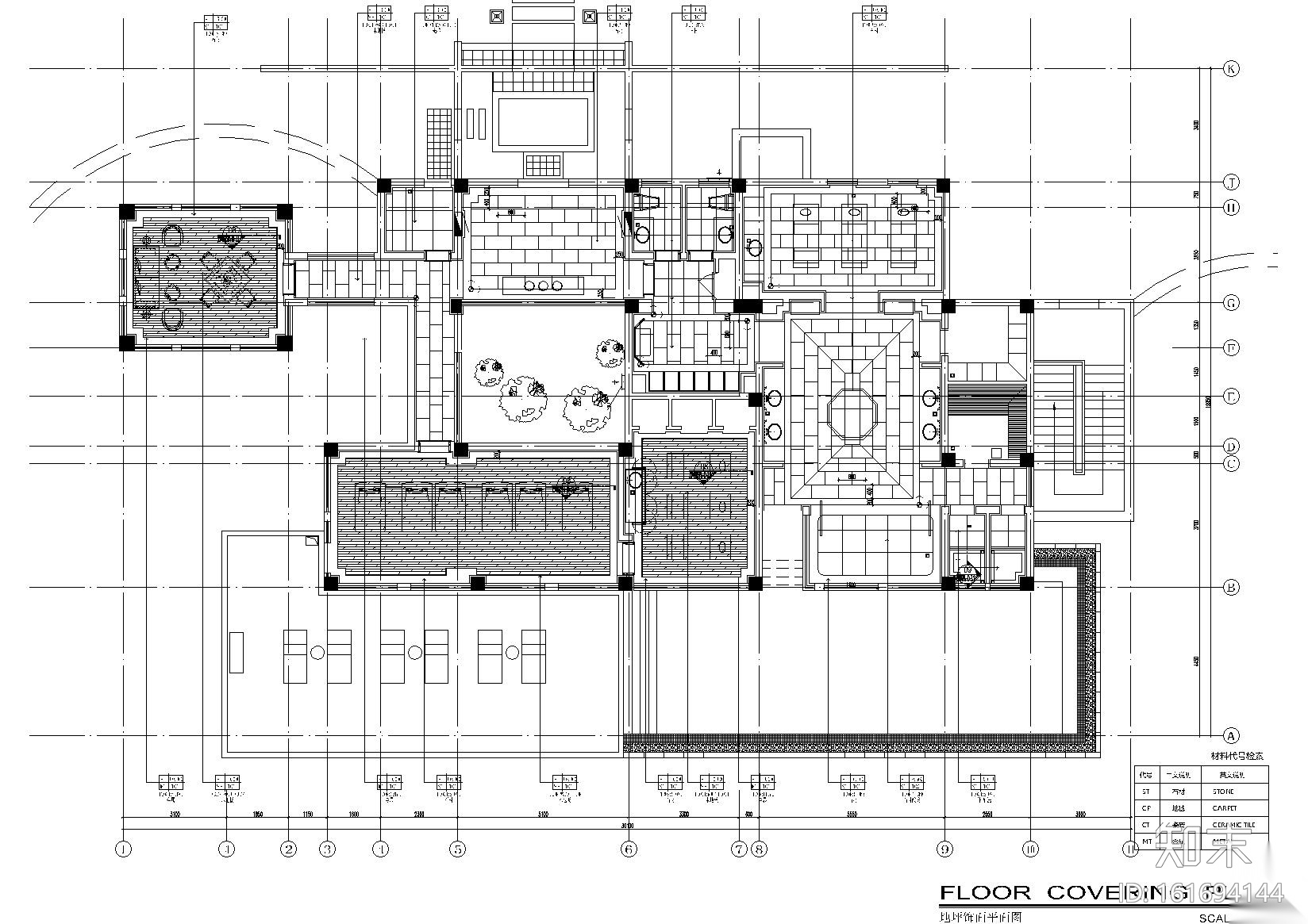 西双版纳万达文华度假酒店内装CAD施工图cad施工图下载【ID:161694144】