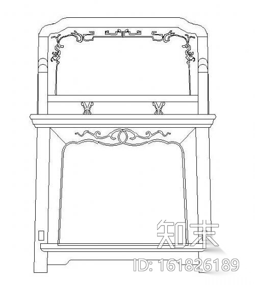 中式家具图块集cad施工图下载【ID:161826189】