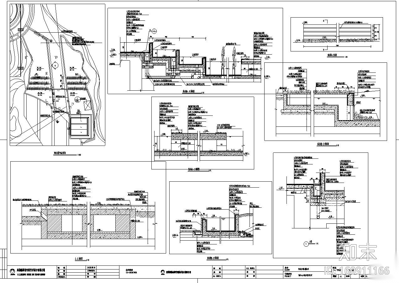 [广东]某美丽AAA花园全套施工图CAD图纸（包含66个CAD）cad施工图下载【ID:160911166】