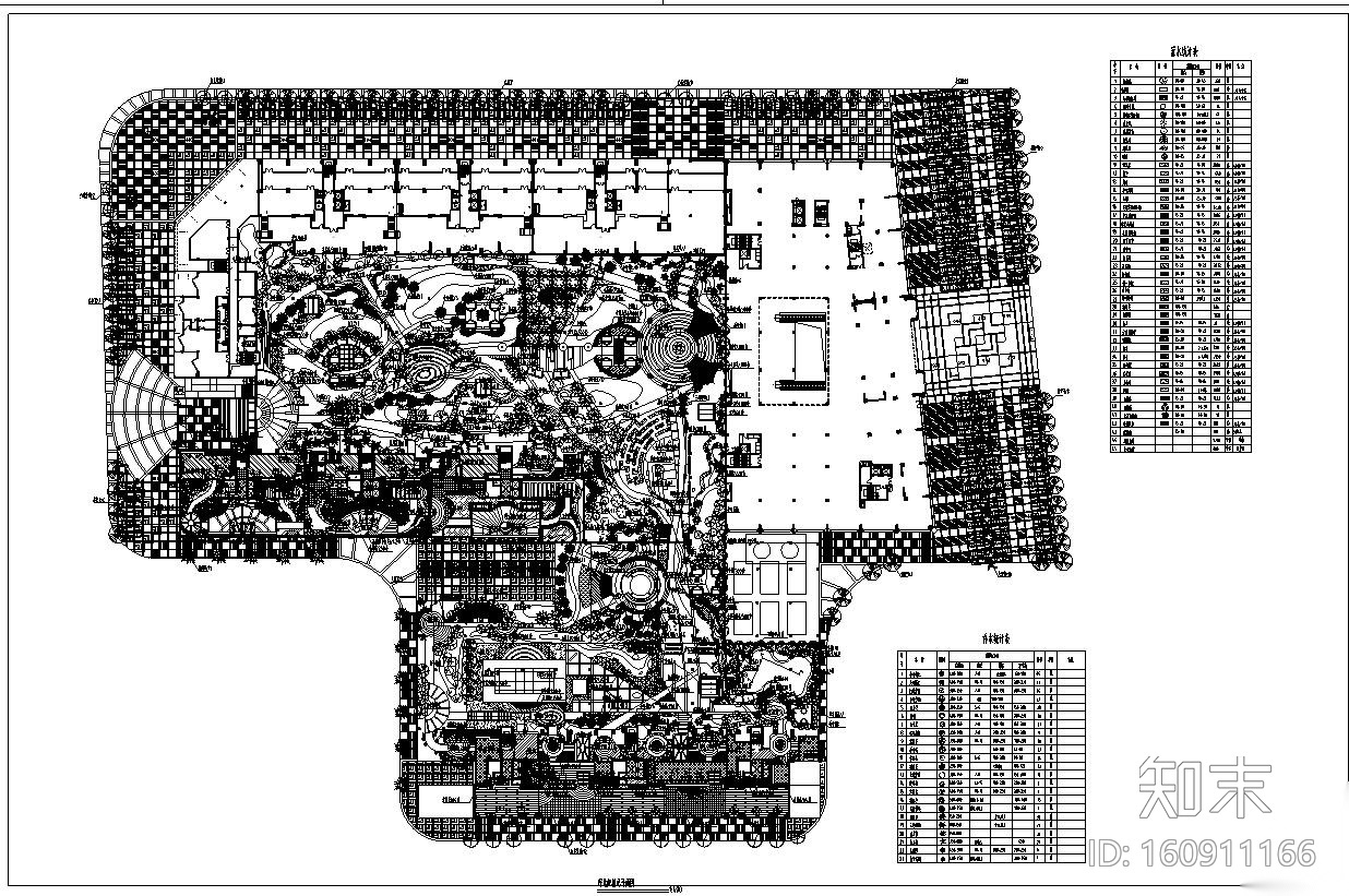 [广东]某美丽AAA花园全套施工图CAD图纸（包含66个CAD）cad施工图下载【ID:160911166】