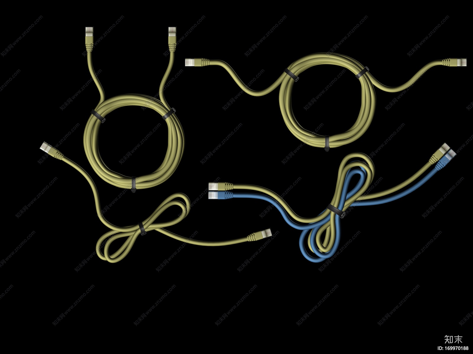 高精度网线模型CG模型下载【ID:169970188】