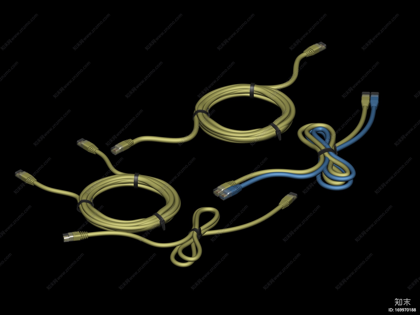 高精度网线模型CG模型下载【ID:169970188】