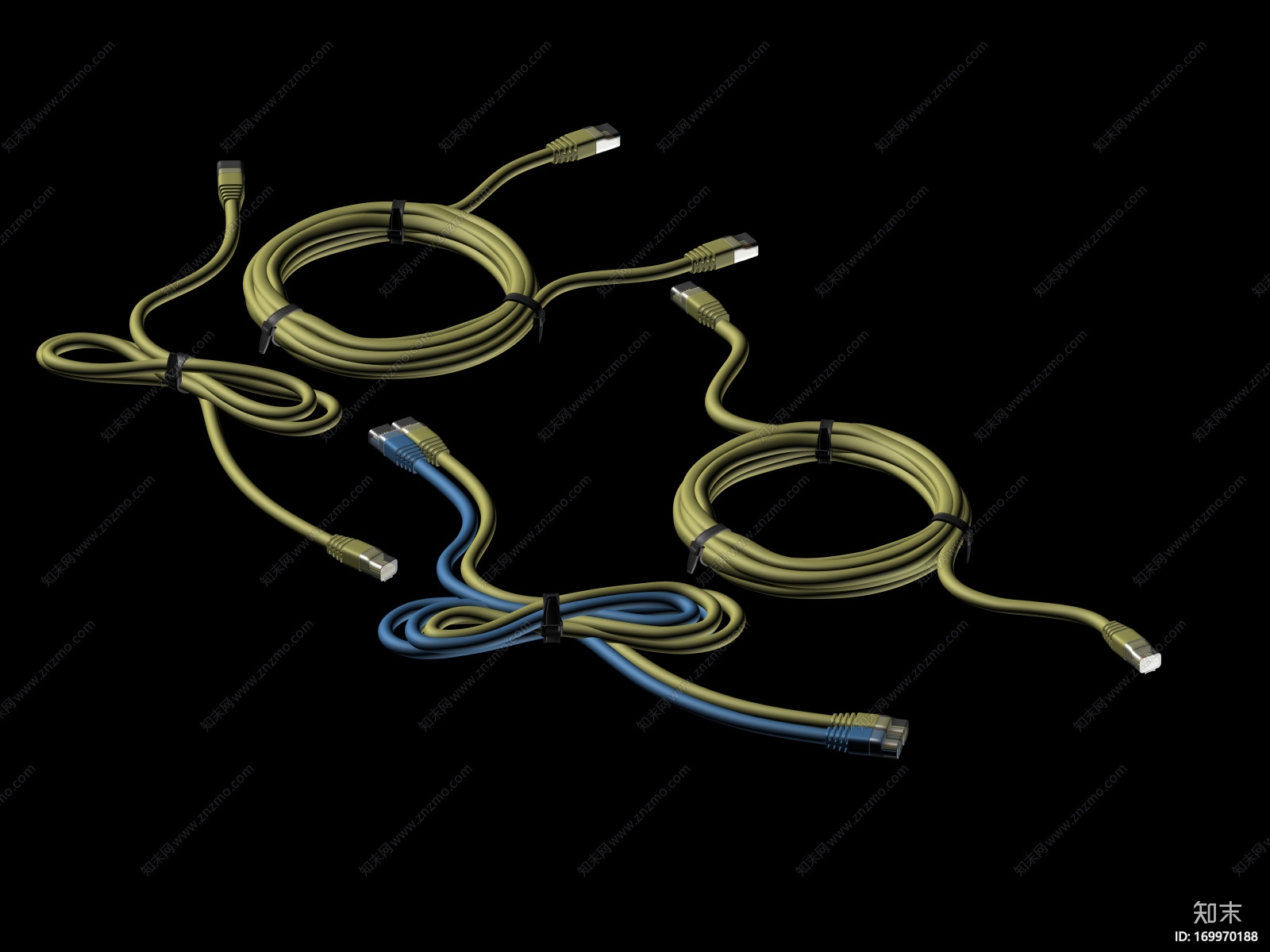 高精度网线模型CG模型下载【ID:169970188】