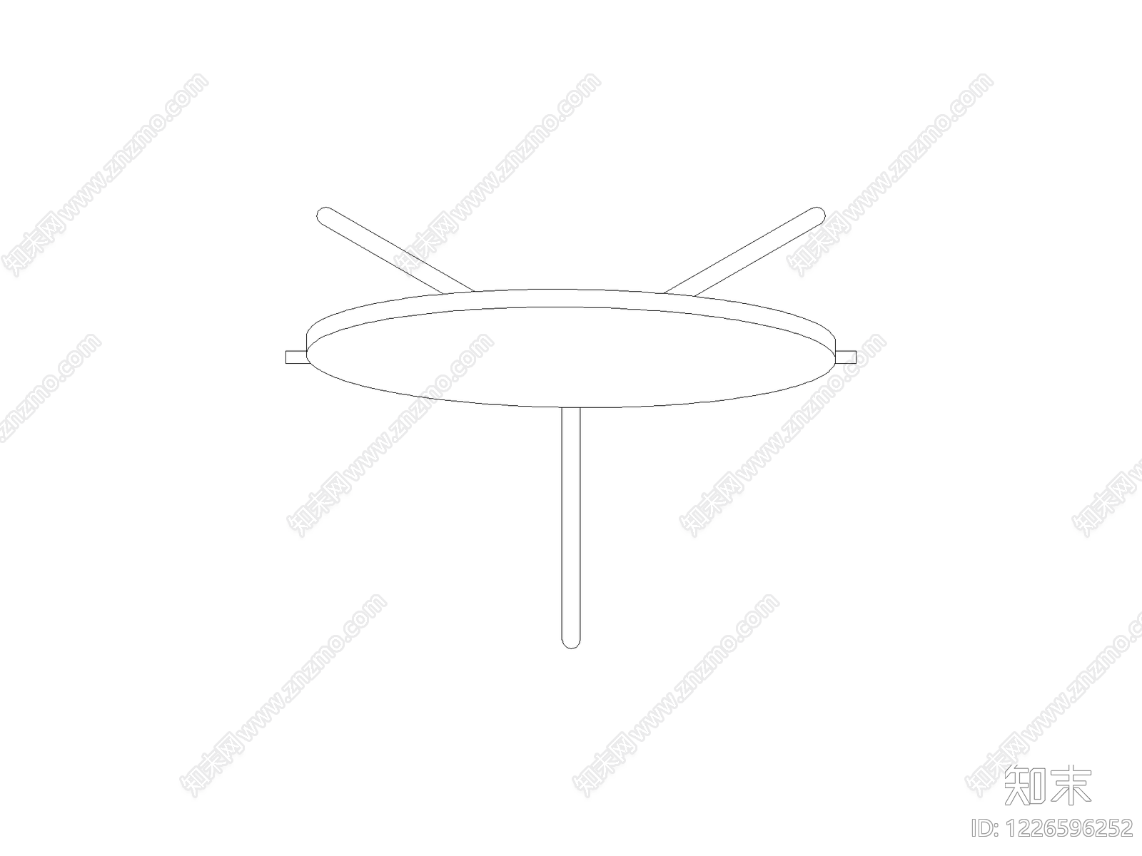 遮阳伞cad施工图下载【ID:1226596252】