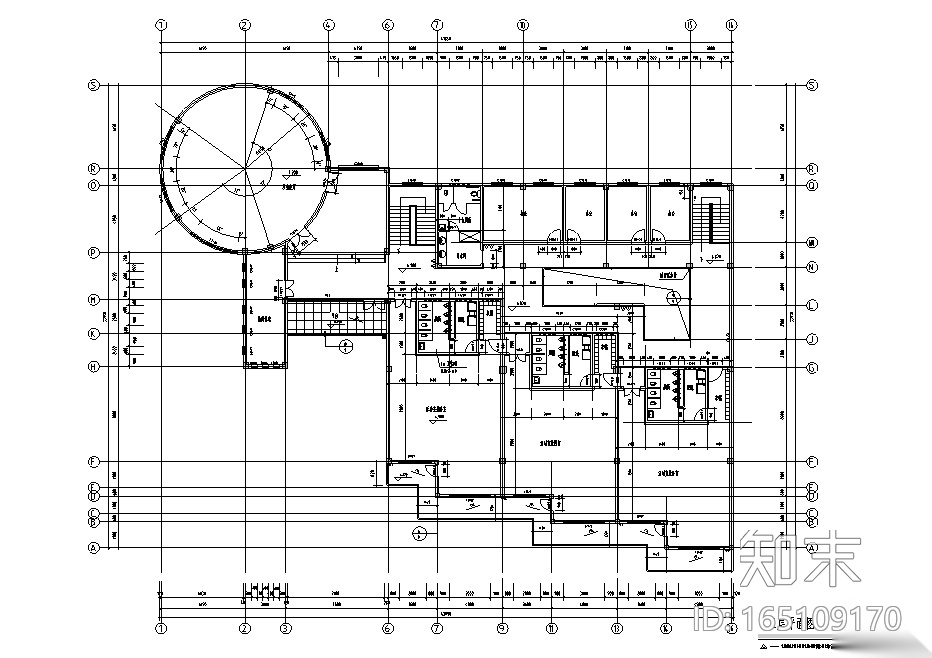 现代风格九班幼儿园设计全套施工图cad施工图下载【ID:165109170】