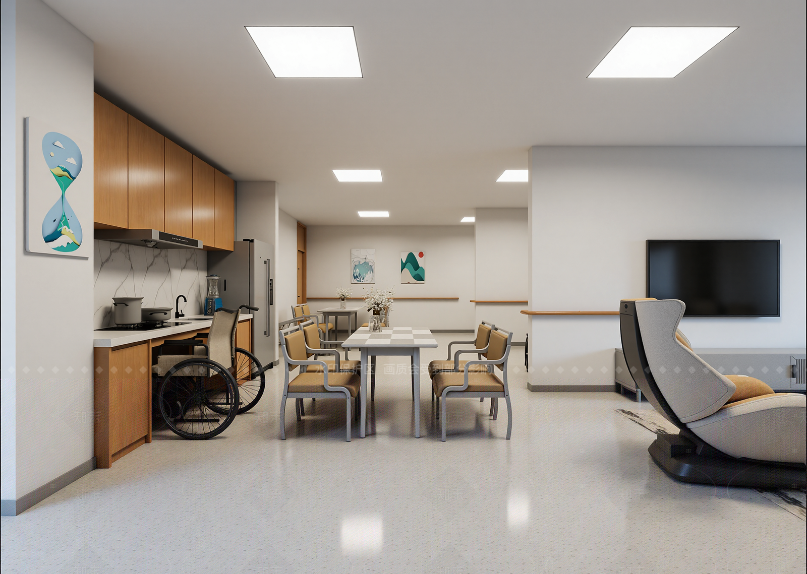 现代宿舍3D模型下载【ID:1214928450】