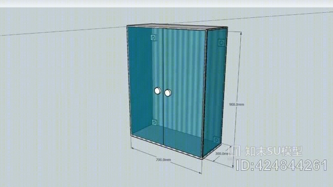 展示橱柜SU模型下载【ID:424844261】