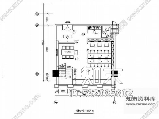 施工图80㎡loft样板房办公室装修图cad施工图下载【ID:532085802】