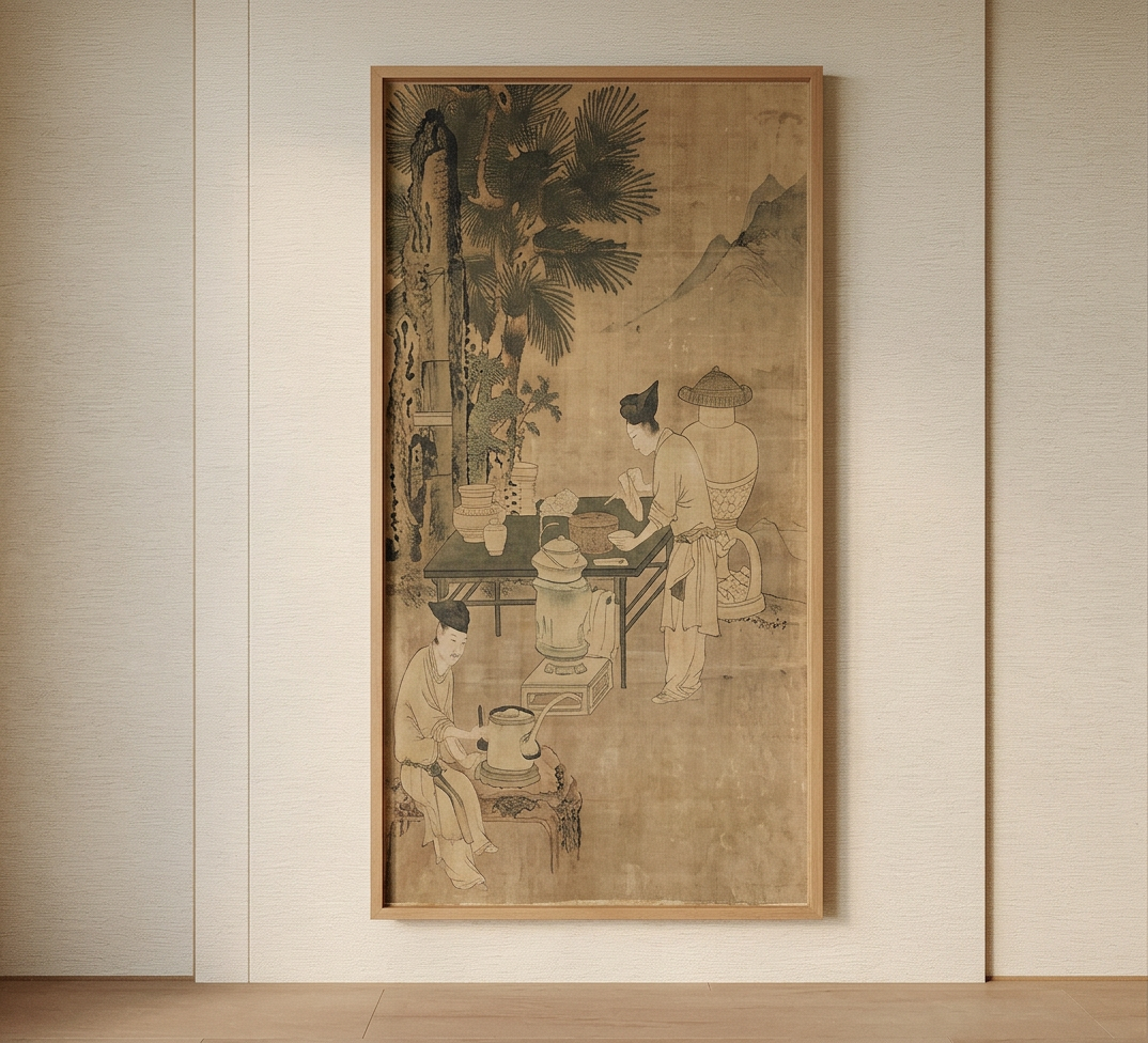 日式挂画SU模型草图
