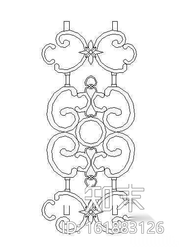 铁艺围栏纹饰五施工图下载【ID:161883126】
