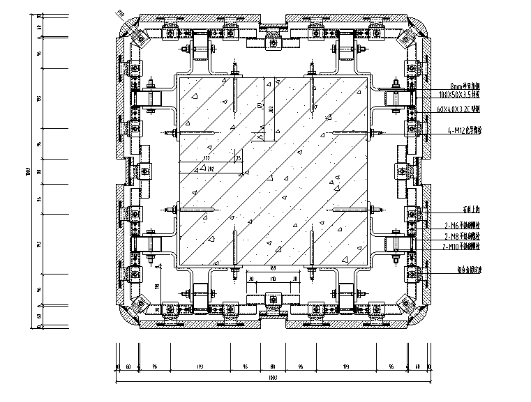 石材柱详细CAD节点图施工图下载【ID:161893122】