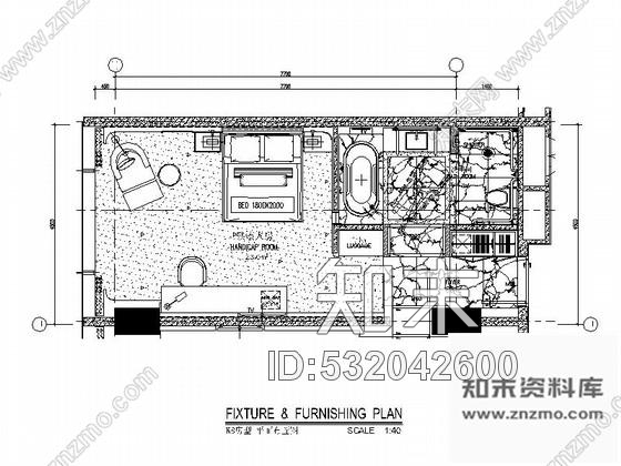 施工图深圳蛇口某国际大酒店K8房型客房装修图施工图下载【ID:532042600】