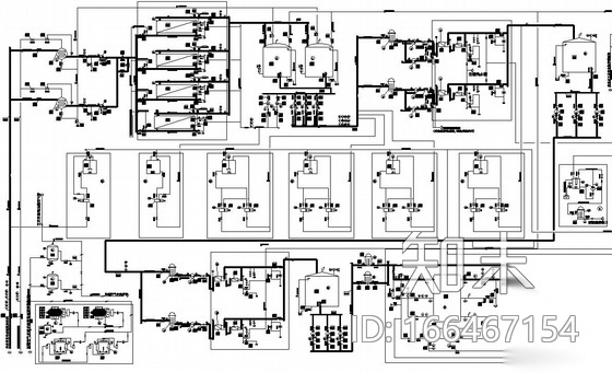 锅炉补给水处理系统图（全膜法）cad施工图下载【ID:166467154】