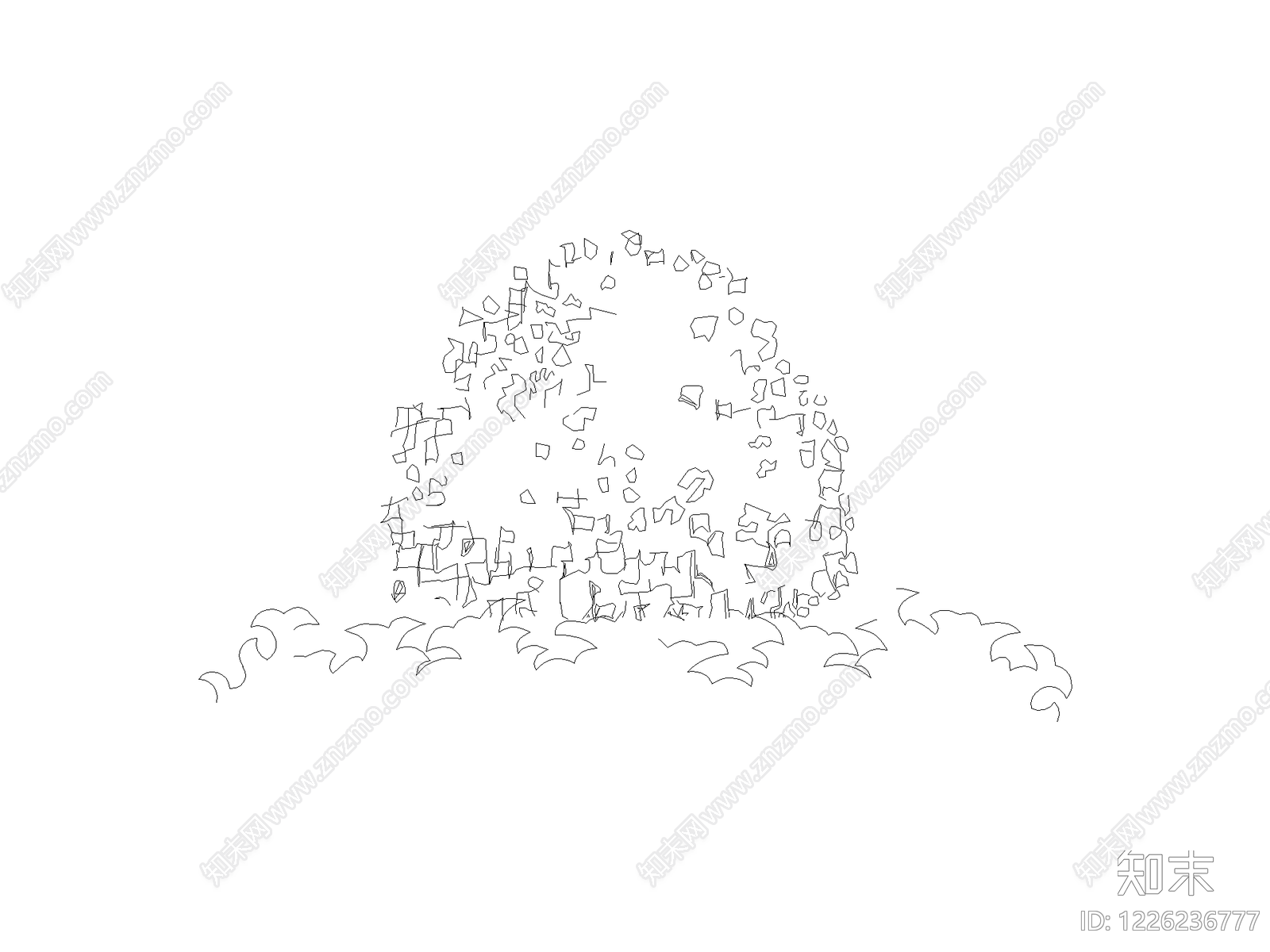 现代填充图案CAD图纸
