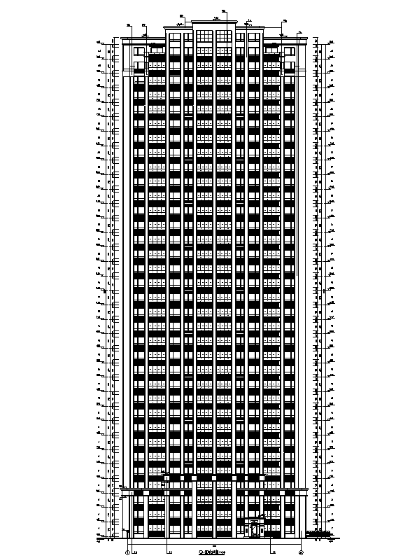 [安徽]超高层10栋住宅建筑施工图(含水暖电全专业图纸...施工图下载【ID:149776133】