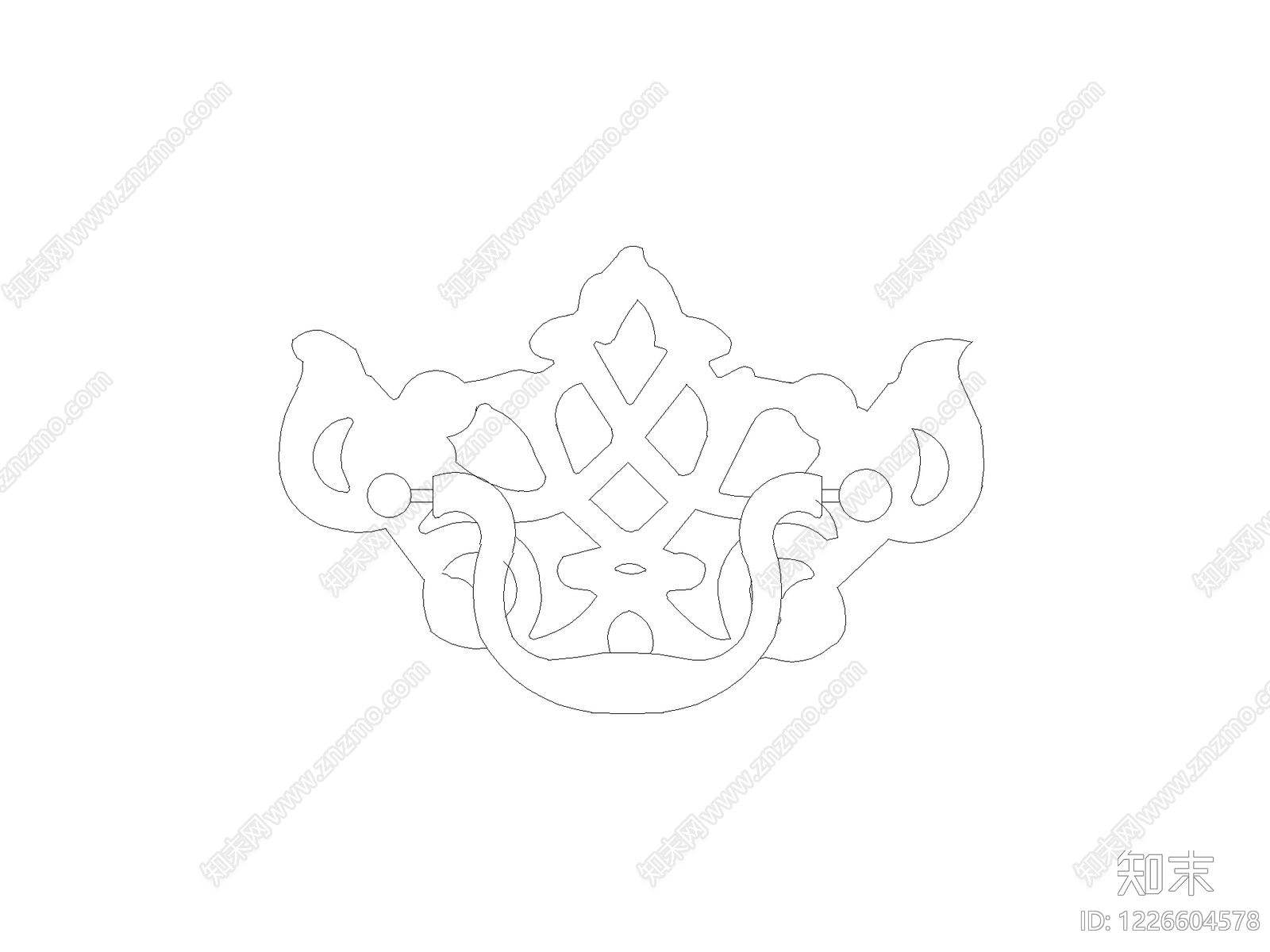 雕花CAD图纸