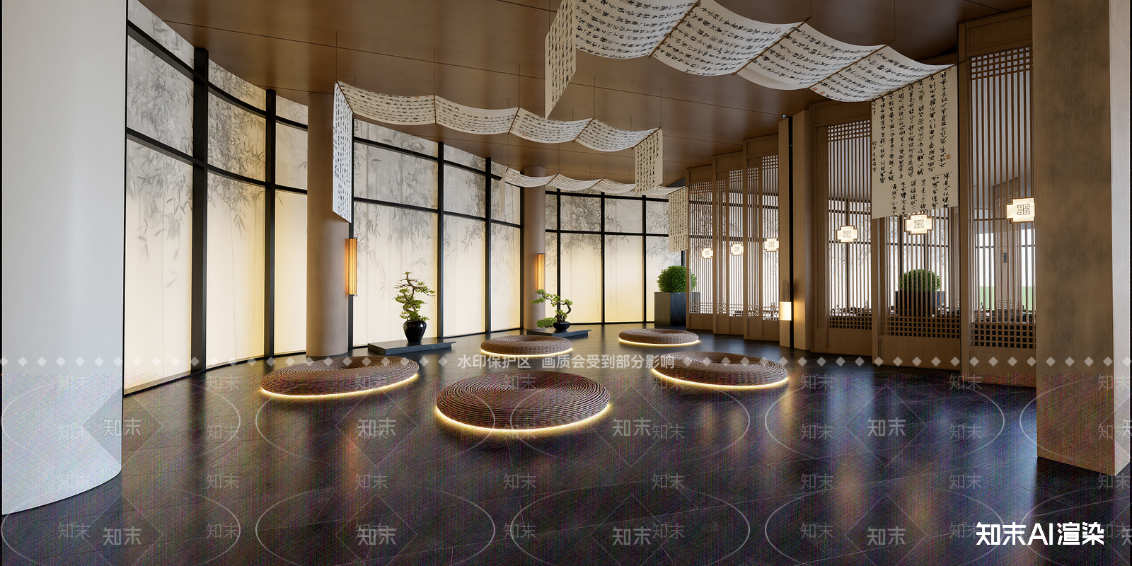 新中式茶馆SU模型下载【ID:1215206213】