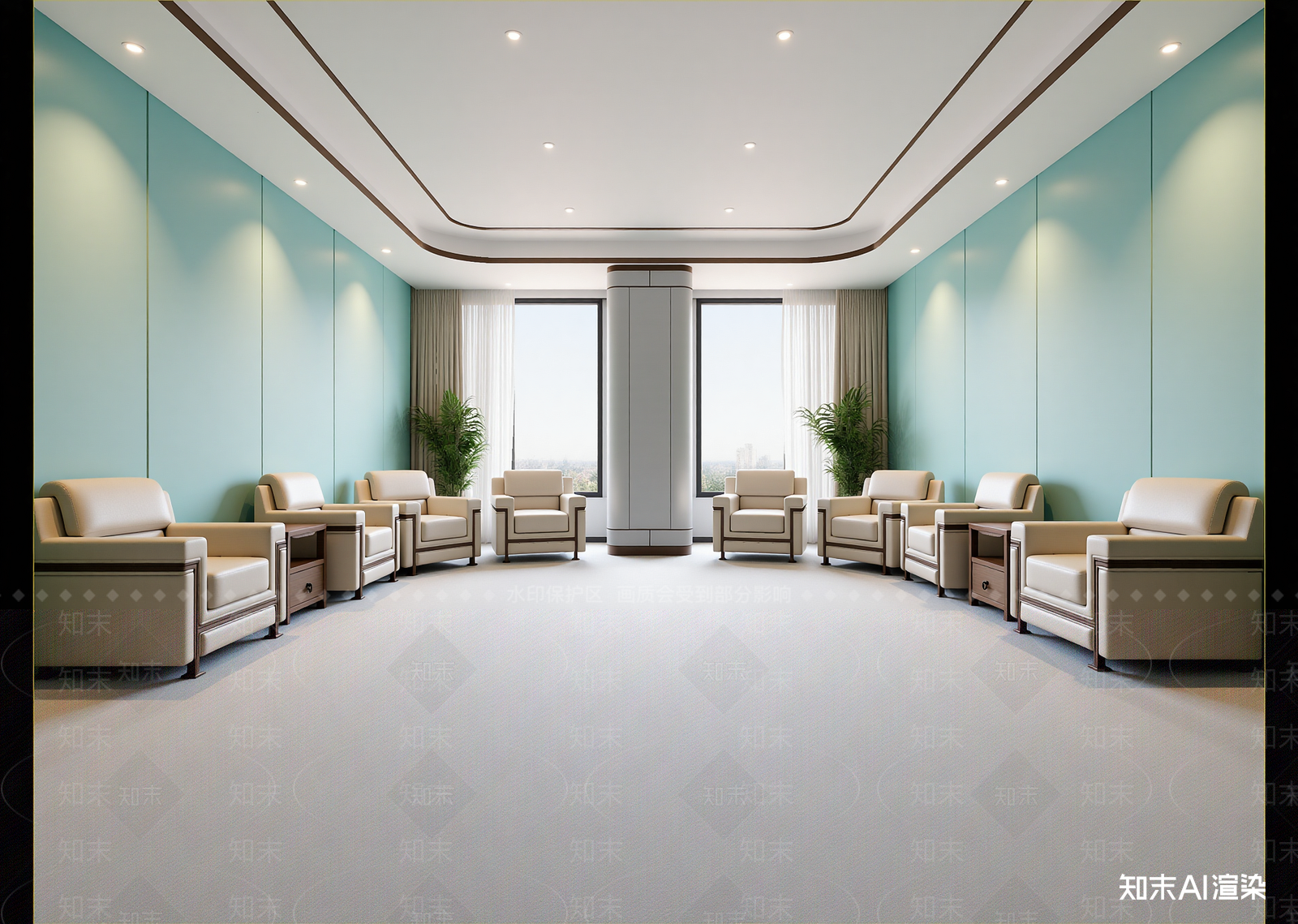 现代接待室3D模型下载【ID:1215146671】