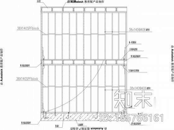 两层木结构别墅施工图(含建施)cad施工图下载【ID:165766161】