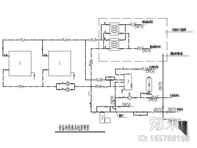 高档别墅游泳池水处理全套图纸（臭氧消毒）cad施工图下载【ID:165769198】