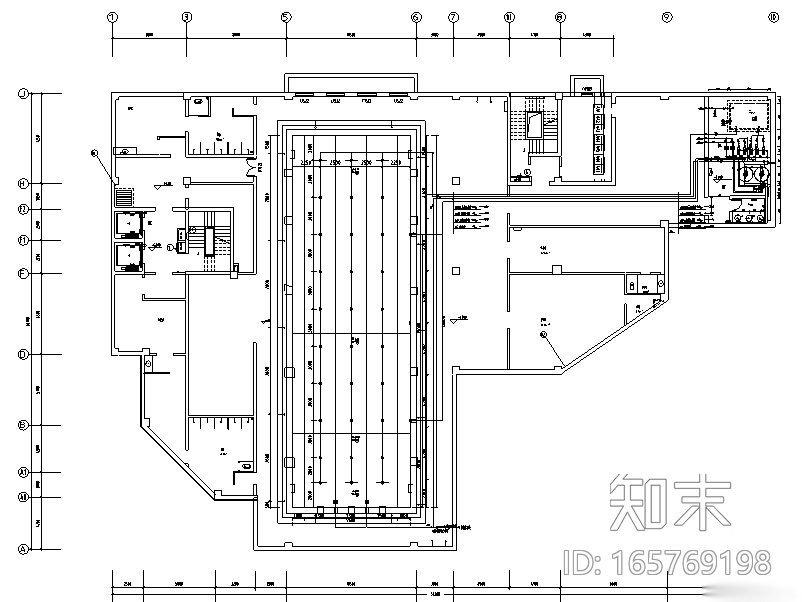 高档别墅游泳池水处理全套图纸（臭氧消毒）cad施工图下载【ID:165769198】