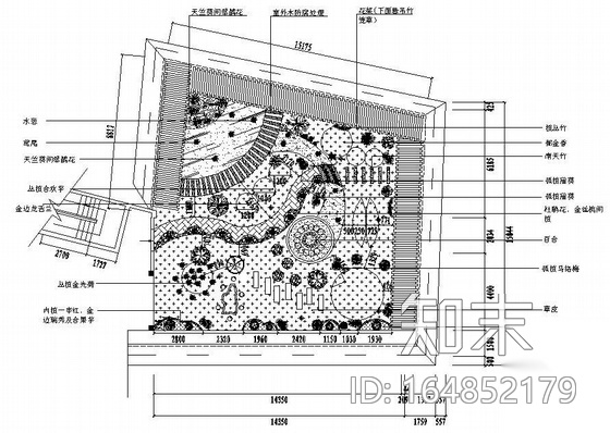 屋顶花园方案图纸施工图下载【ID:164852179】
