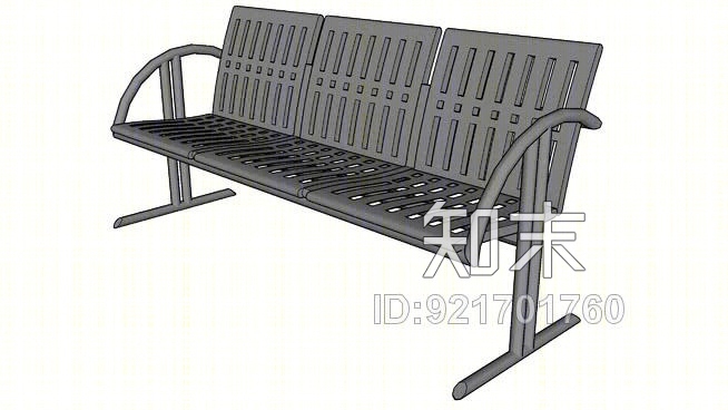 蔡斯公园3座凳SU模型下载【ID:921701760】