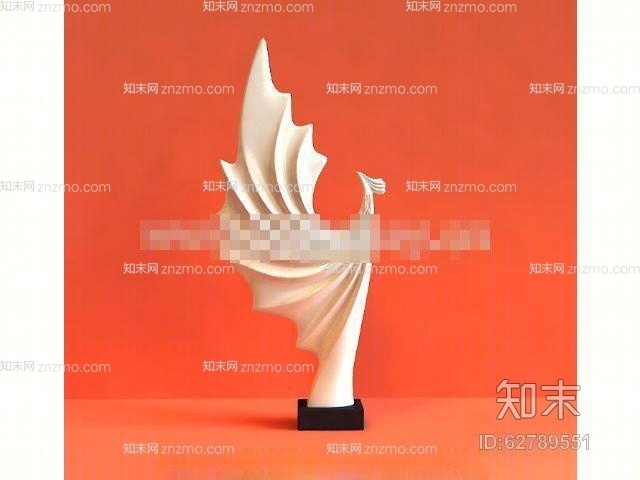 白色陶艺装饰品3D模型下载【ID:62789551】