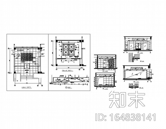 博物馆门厅装修图施工图下载【ID:164838141】