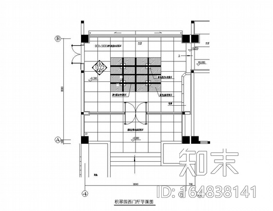 博物馆门厅装修图施工图下载【ID:164838141】