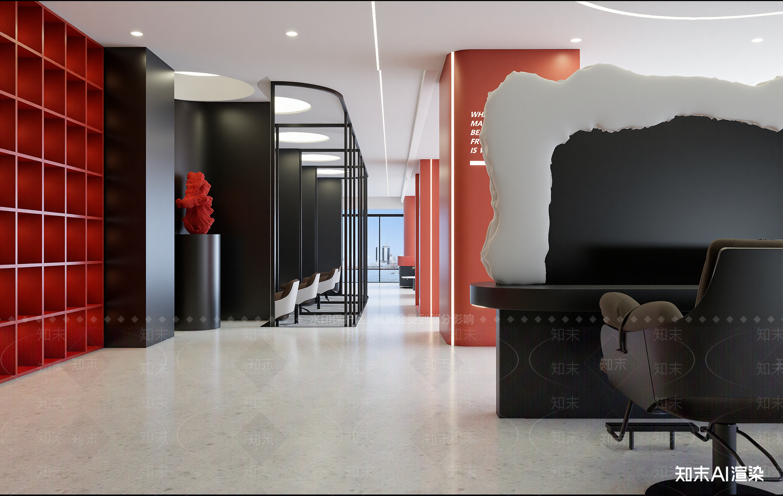 办公大厅3D模型下载【ID:1213959262】