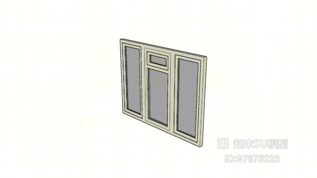 平开窗SU模型下载【ID:97675225】
